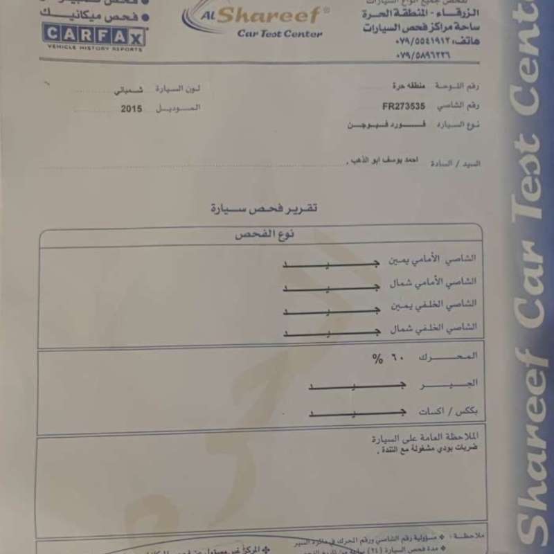 فورد فيوجن تيتانيوم ٢٠١٥