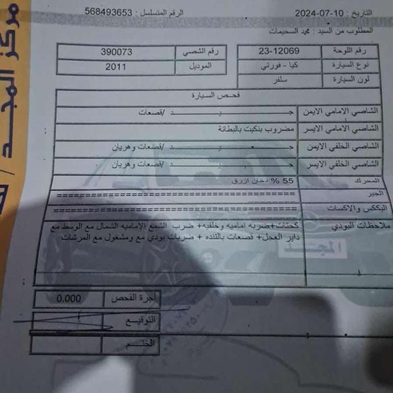 كيا فورتي ٤ ابواب 
