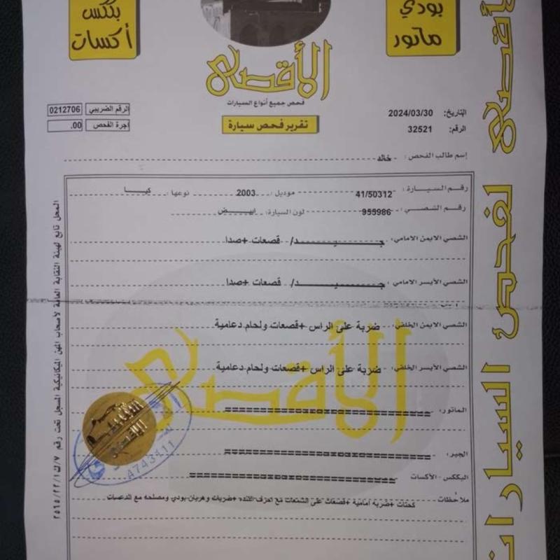 بكم كيا بنجو مديل ٢٠٠٣
