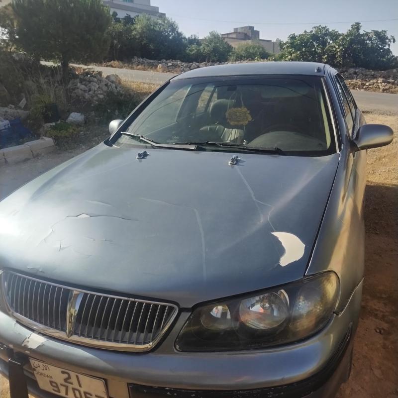 للبيع نيسان صني موديل ٢٠٠٣ فحص اربع رواس